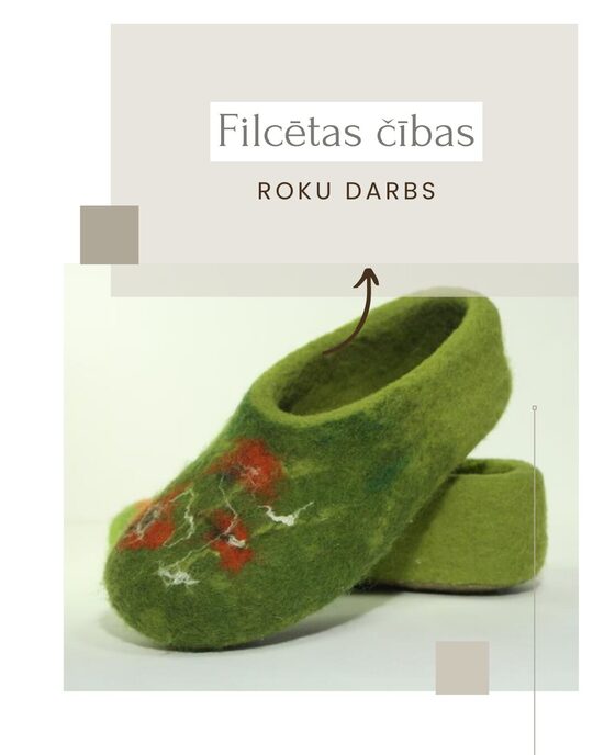 Filcētas čības